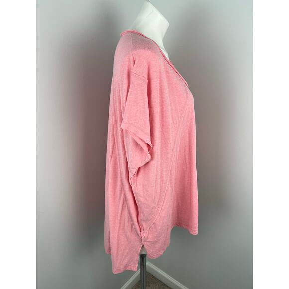 Free People City Vibes Oversized Tee in Pink XS - Picture 2 of 6